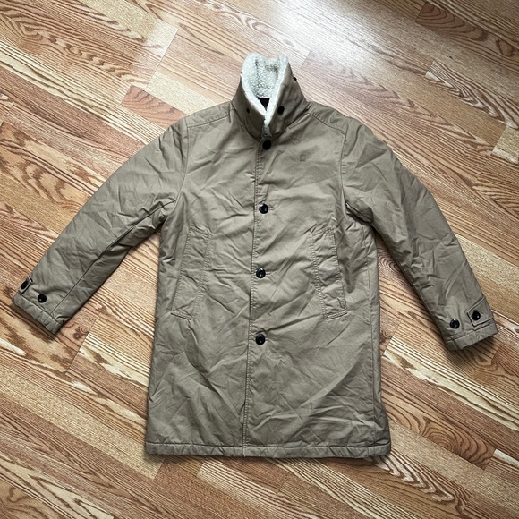 G-Star Raw Garber Canvas Teddy Overcoat - Size M - Picture 3 of 12